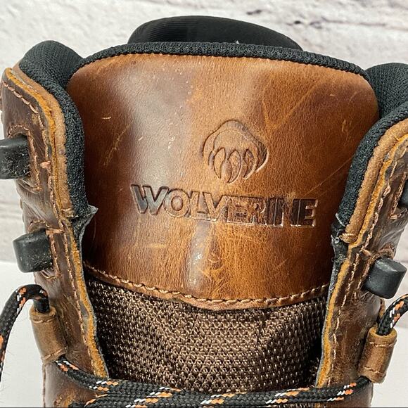 Wolverine Work Boots Men's Size 10 M Durashocks Flex Leather Oil/Slip Resistant - Picture 12 of 13